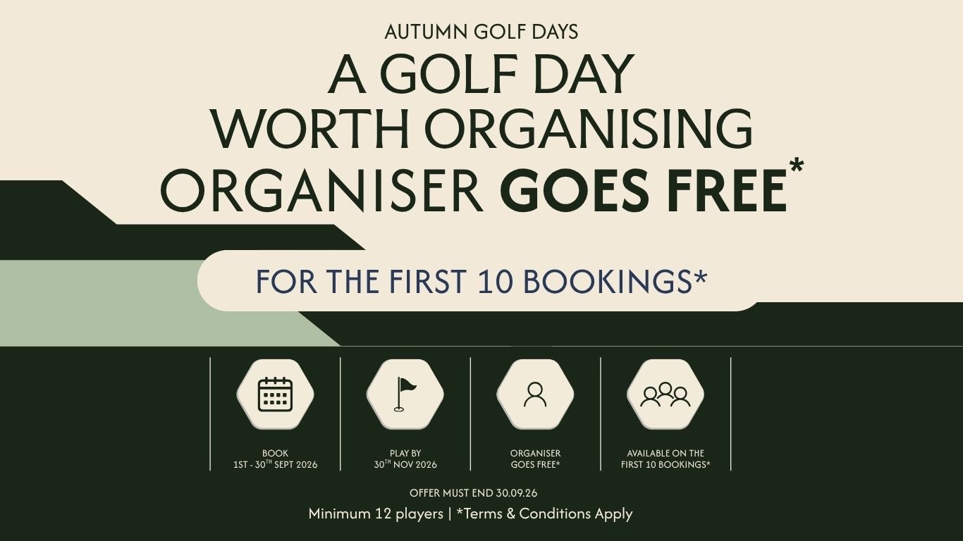 Golf Day Offer - Organiser Goes Free - September 2026 - Website Banners